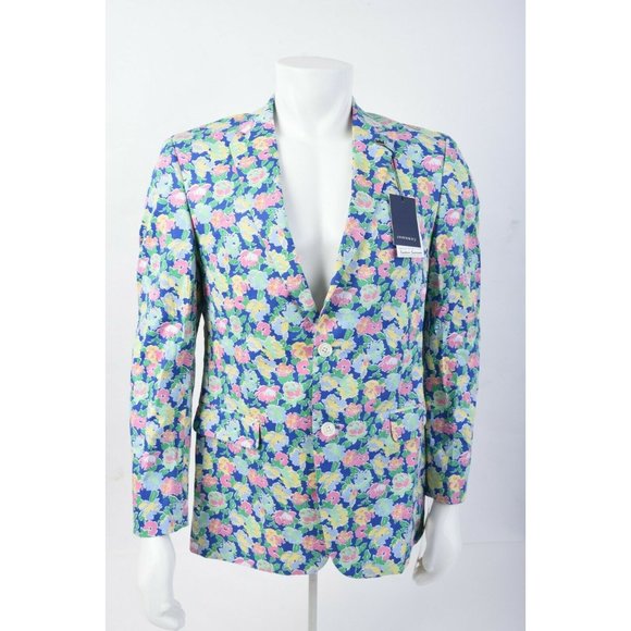 crown & ivy Other - Crown & Ivy Mens Suit Jacket Blazer Sport Coat Sz 40 R Multicolor Floral NWT